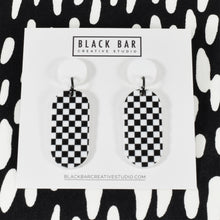 CAPSULE EARRINGS - CHECKERBOARD - Available in various colors