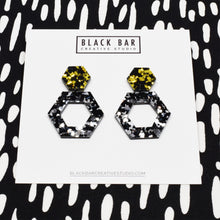 HEXAGON DANGLE EARRING - Available in various colors