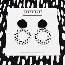 DOTTY ORGANIC HOOP DANGLE EARRINGS - Available in various colors