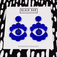 FRILL EYE EARRINGS - Available in various colors