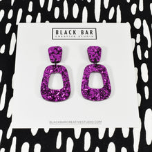 RETRO GLITTER EARRINGS - Available in various colors