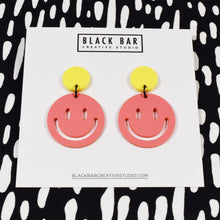 HAPPY FACE EARRINGS - Available in various colors